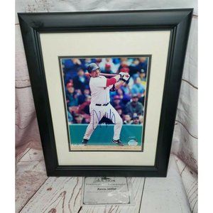 Red Sox Kevin Millar Signed Framed Picture W/ Certification Of Authenticity